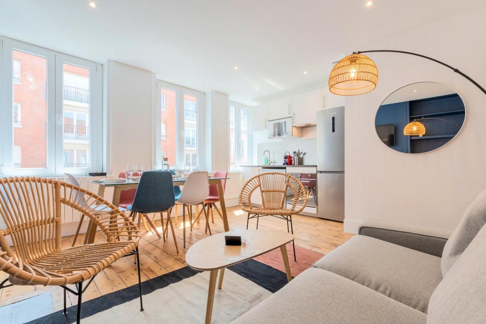 Bright 3-Bedroom 2-Bathroom Flat Lille Extérieur photo
